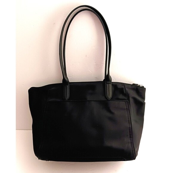Michael Kors Kelsey Lg Tote Blk Nylon w Blk Saffiano Leather Straps - Picture 4 of 12